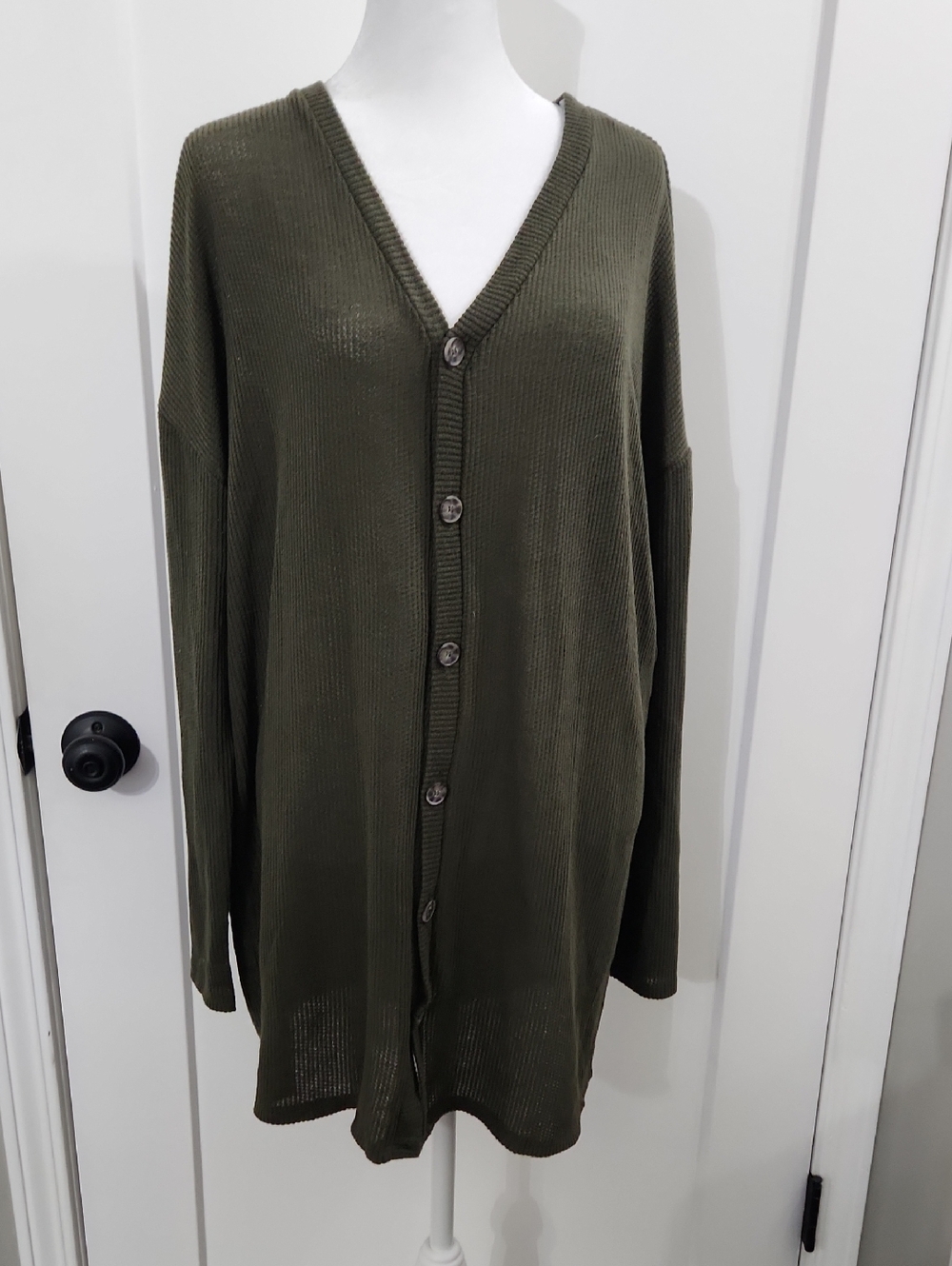 Tunic Button Up Cardigan